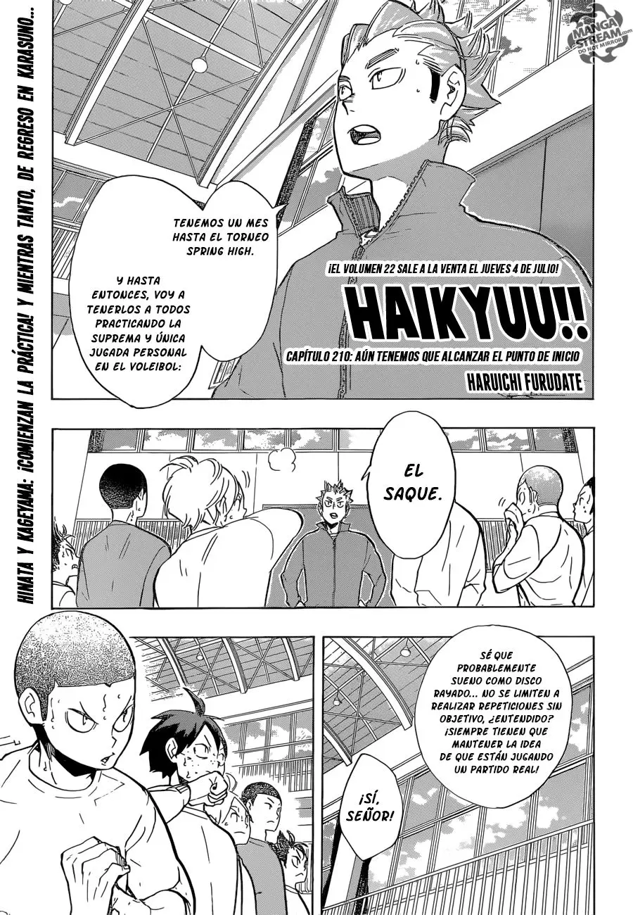 Haikyu!! capítulo 210, página 2
