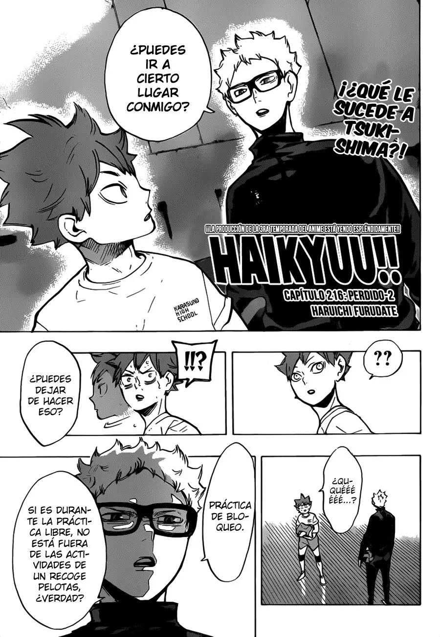 Haikyu!! capítulo 216, página 2