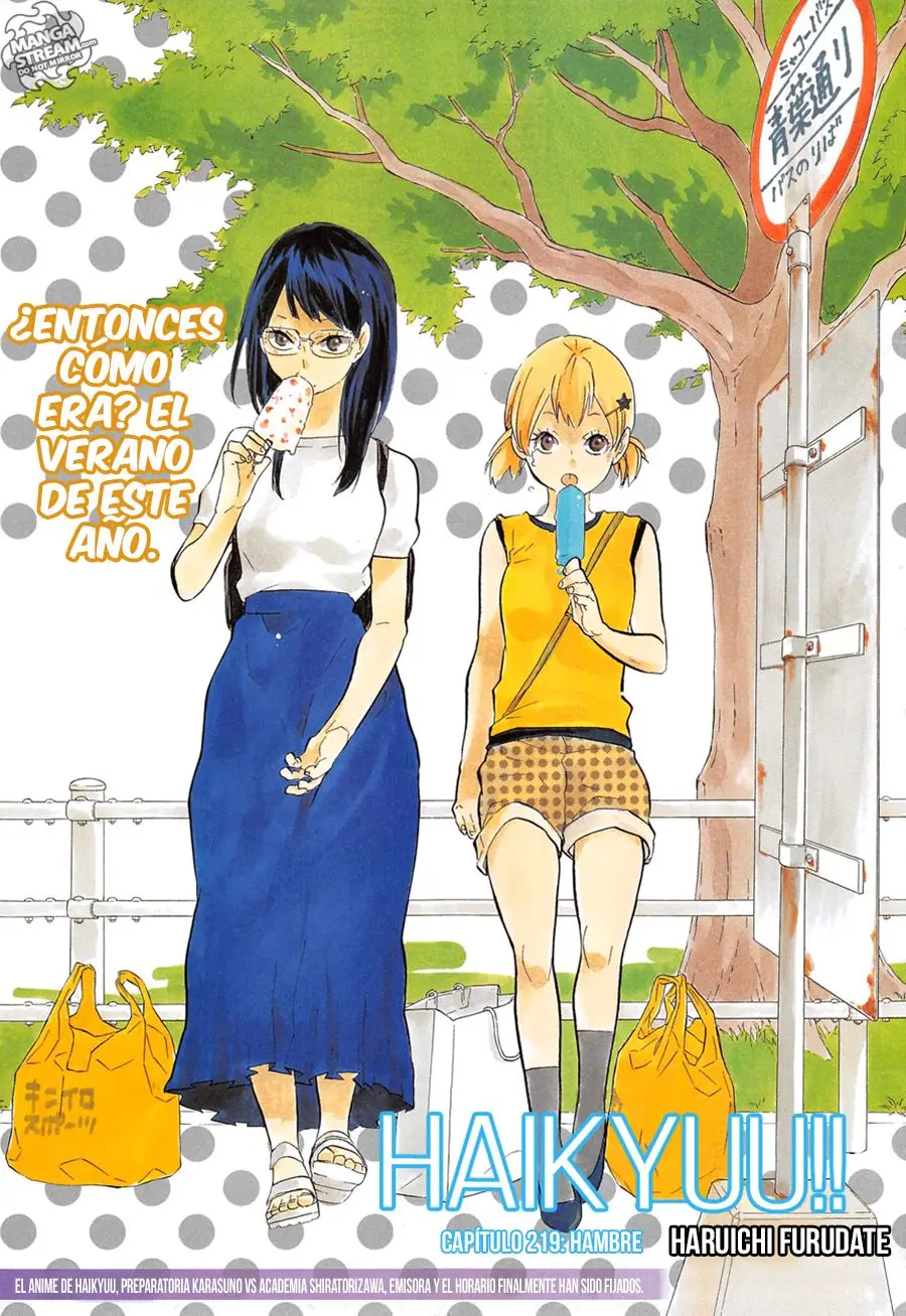 Haikyu!! capítulo 219, página 3
