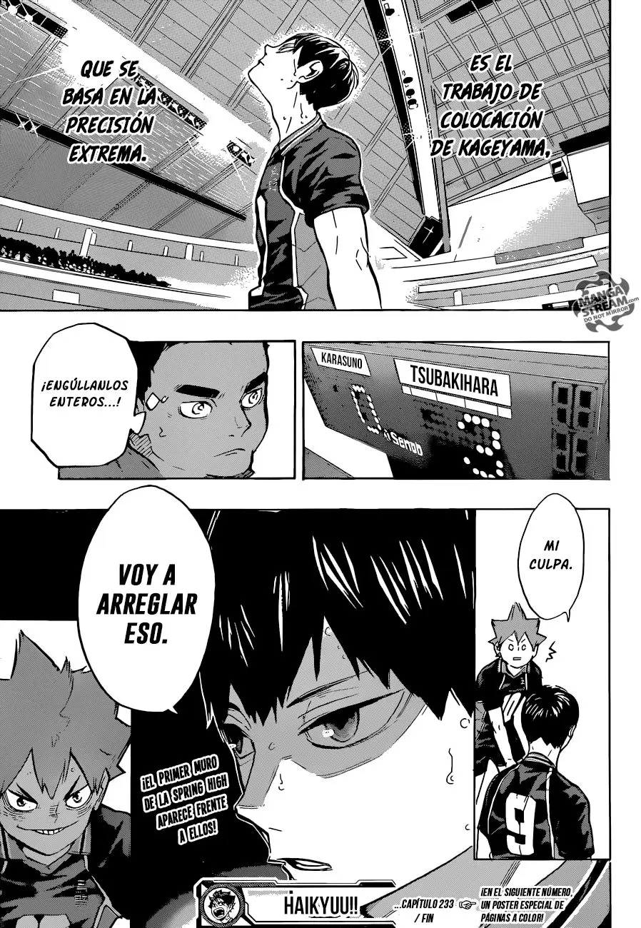 Haikyu!! capítulo 233, página 19