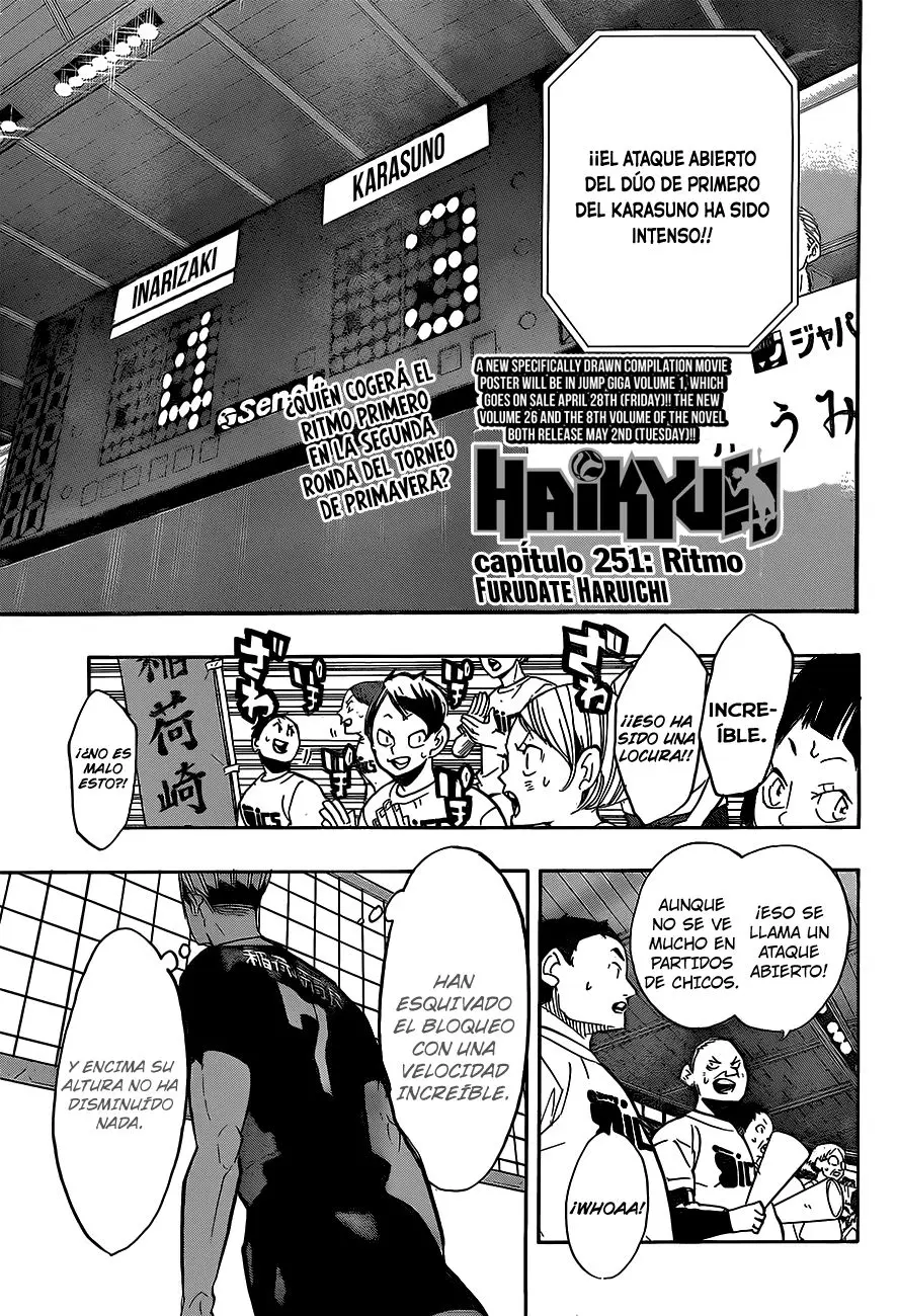 Haikyu!! capítulo 251, página 3