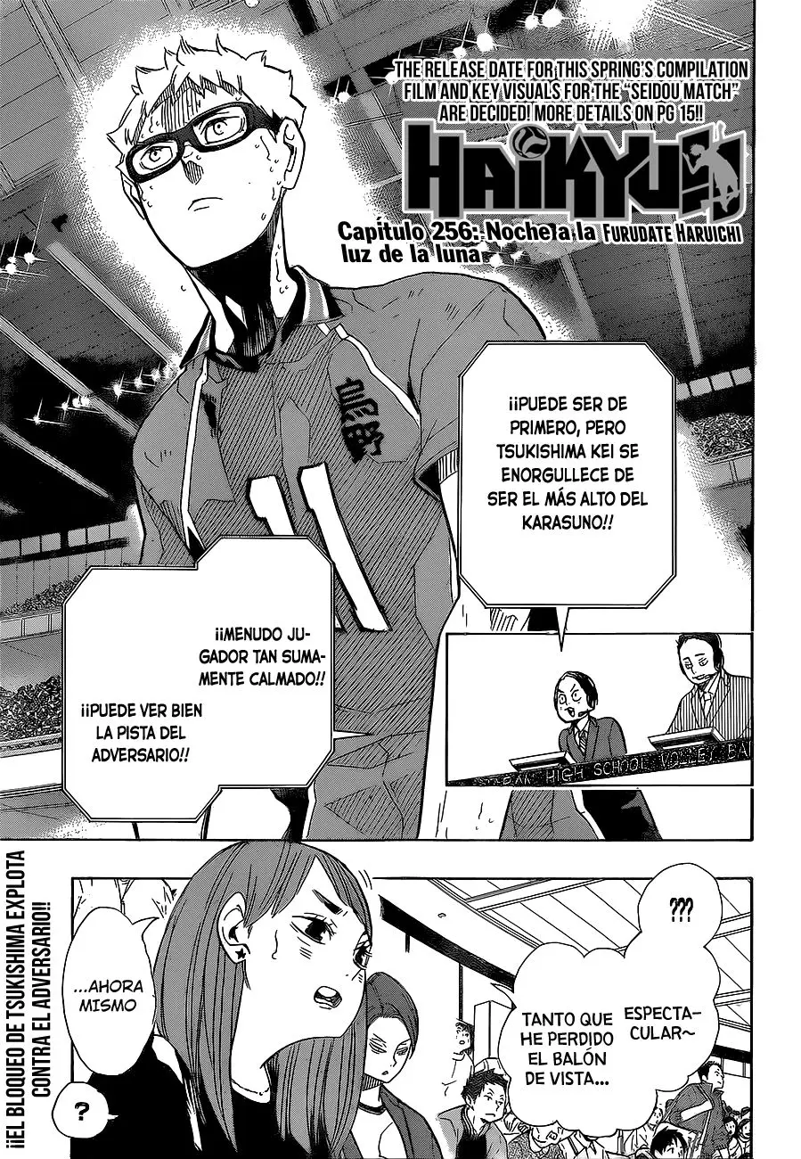 Haikyu!! capítulo 256, página 2