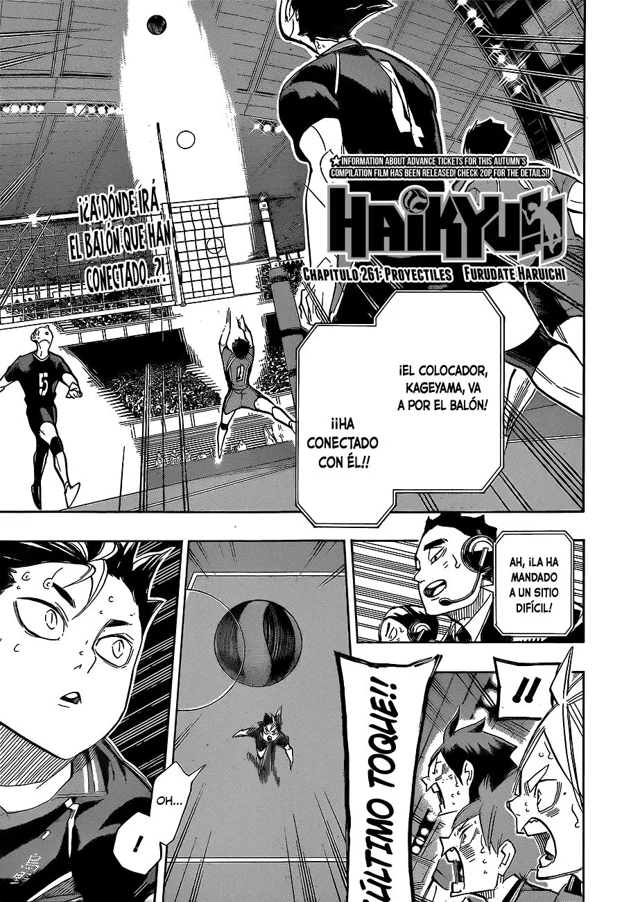 Haikyu!! capítulo 261, página 2