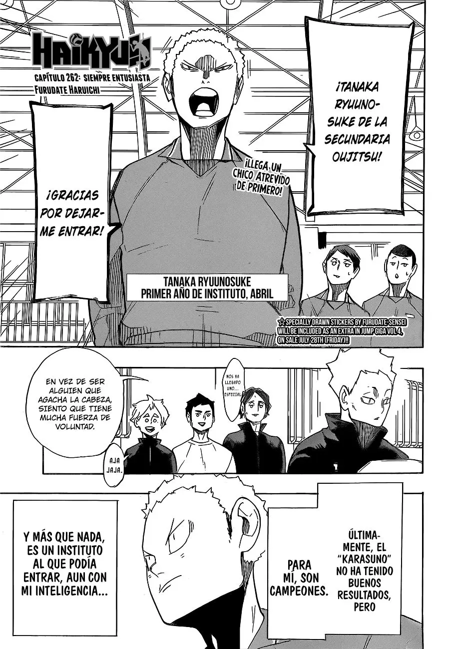 Haikyu!! capítulo 262, página 2