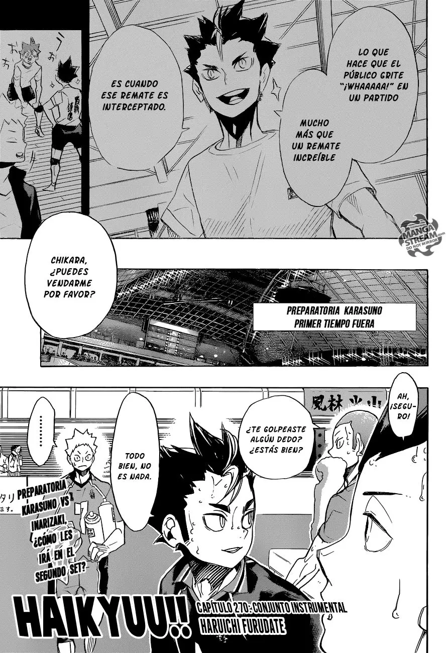 Haikyu!! capítulo 270, página 2