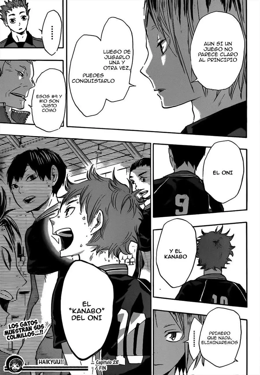 Haikyu!! capítulo 28, página 20