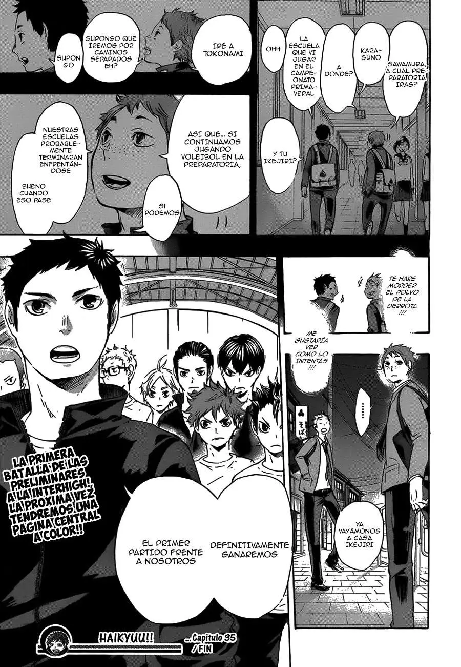 Haikyu!! capítulo 35, página 20