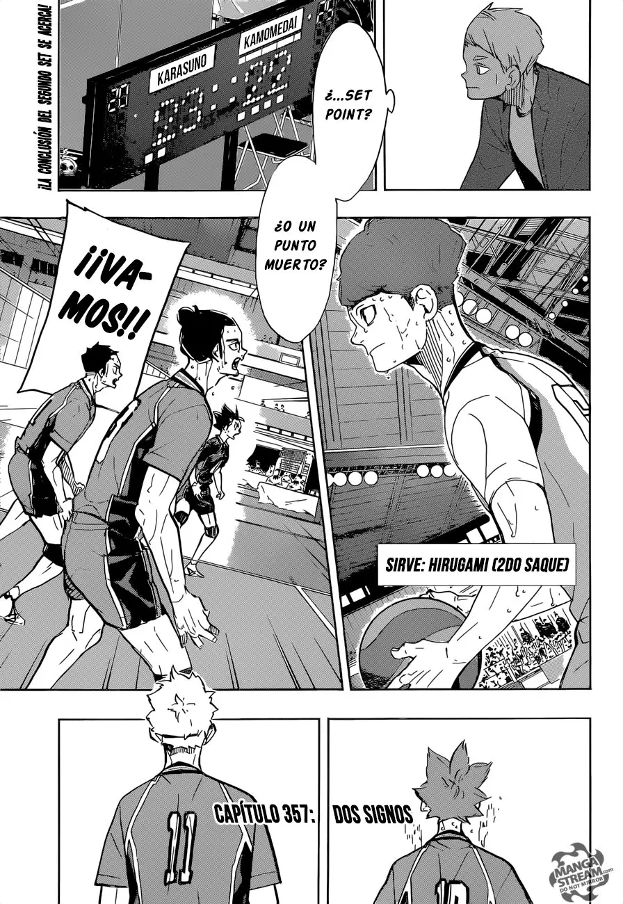 Haikyu!! capítulo 357, página 3