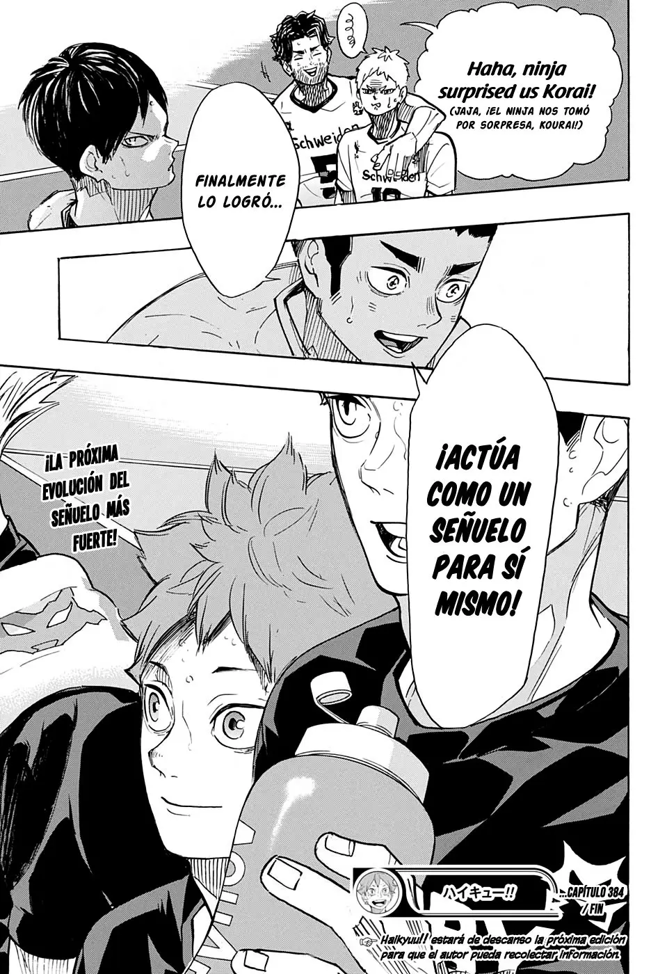 Haikyu!! capítulo 384, página 16