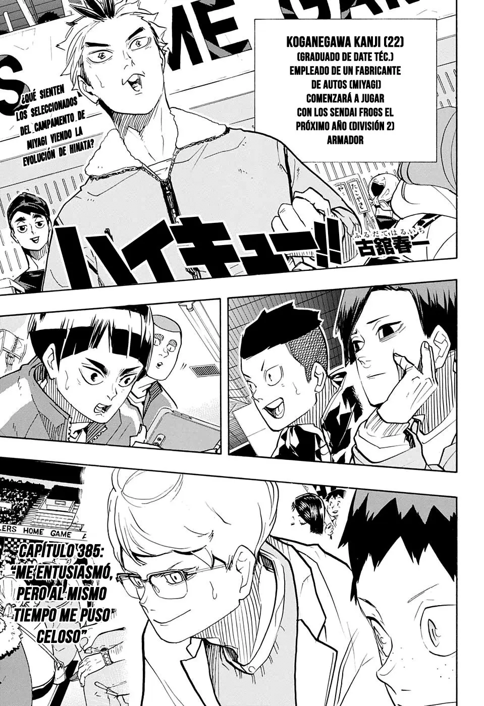 Haikyu!! capítulo 385, página 2