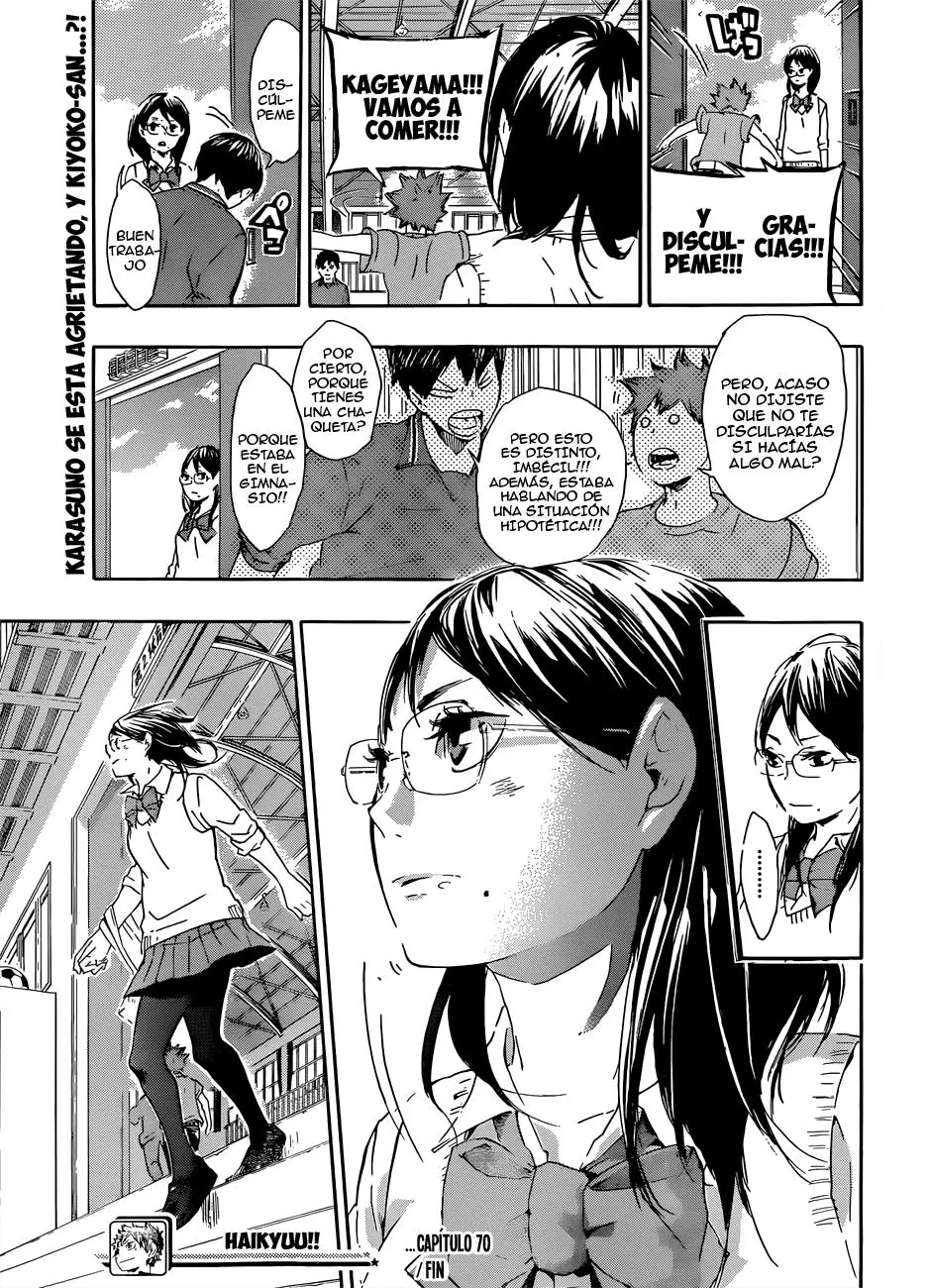 Haikyu!! capítulo 70, página 20