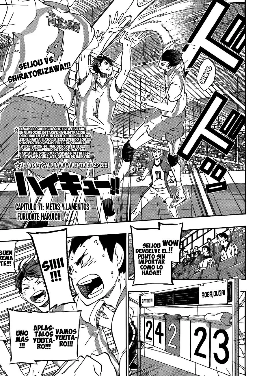 Haikyu!! capítulo 71, página 2
