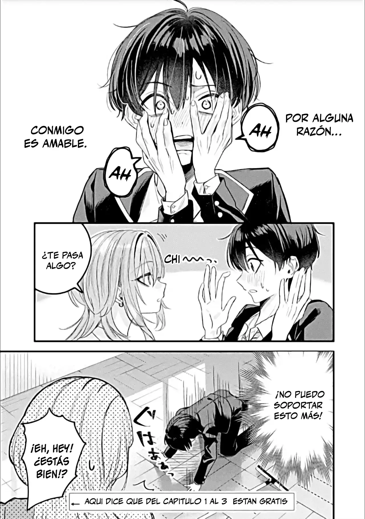 Haimiya-senpai es Aterradora pero Linda capítulo 1, página 5