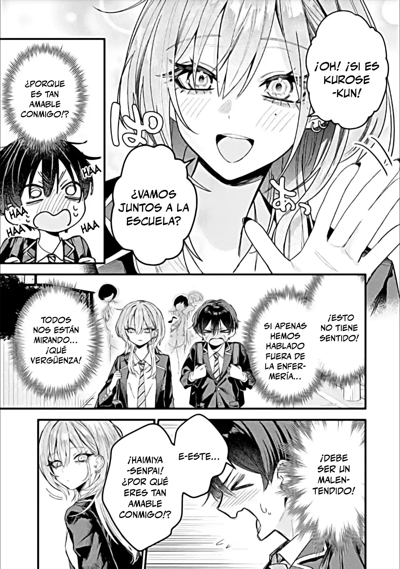 Haimiya-senpai es Aterradora pero Linda capítulo 2, página 3