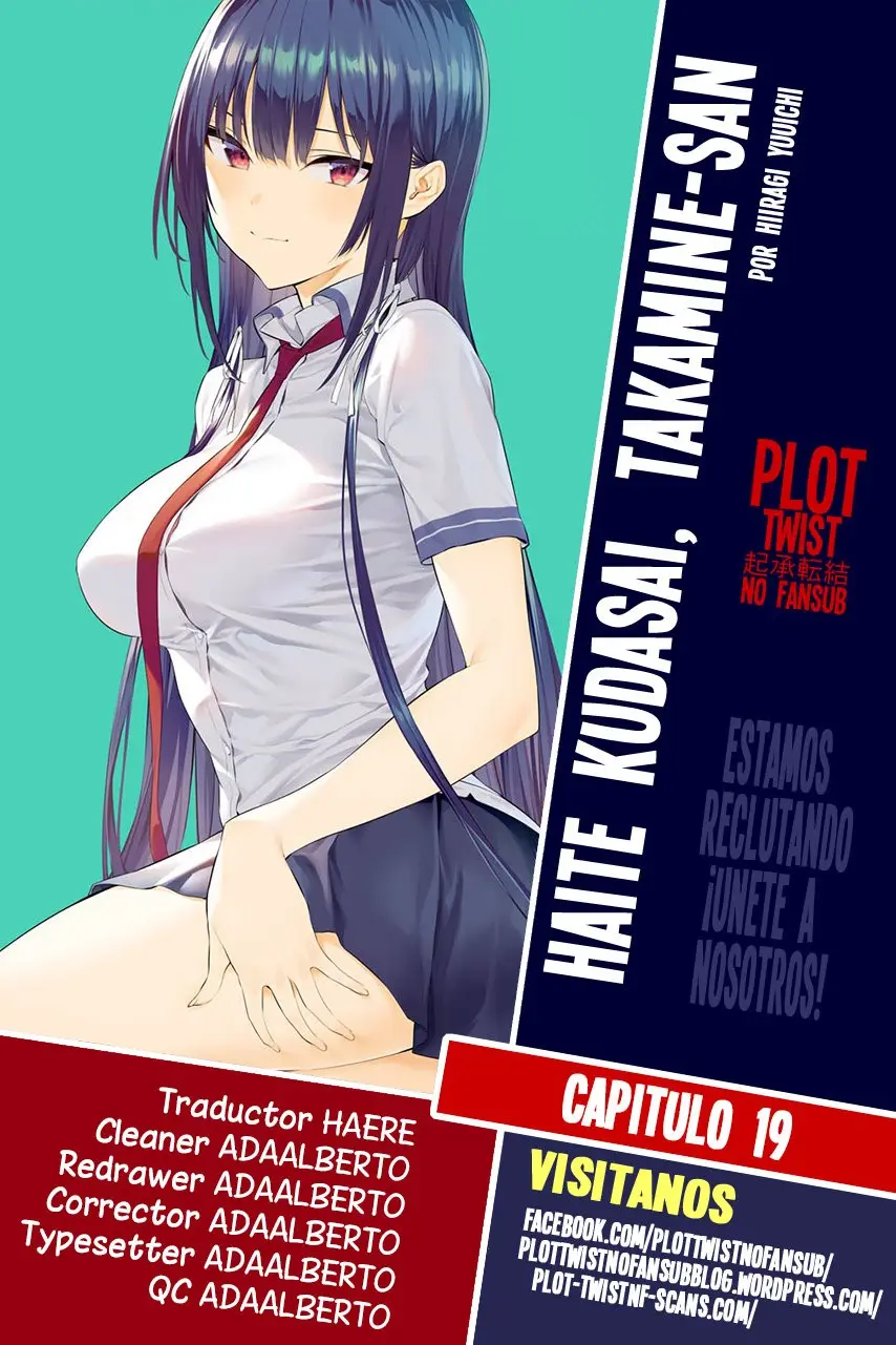 Haite Kudasai, Takamine-San capítulo 19, página 1
