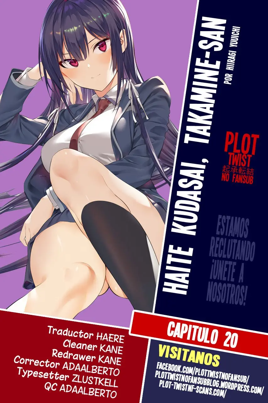 Haite Kudasai, Takamine-San capítulo 20, página 1