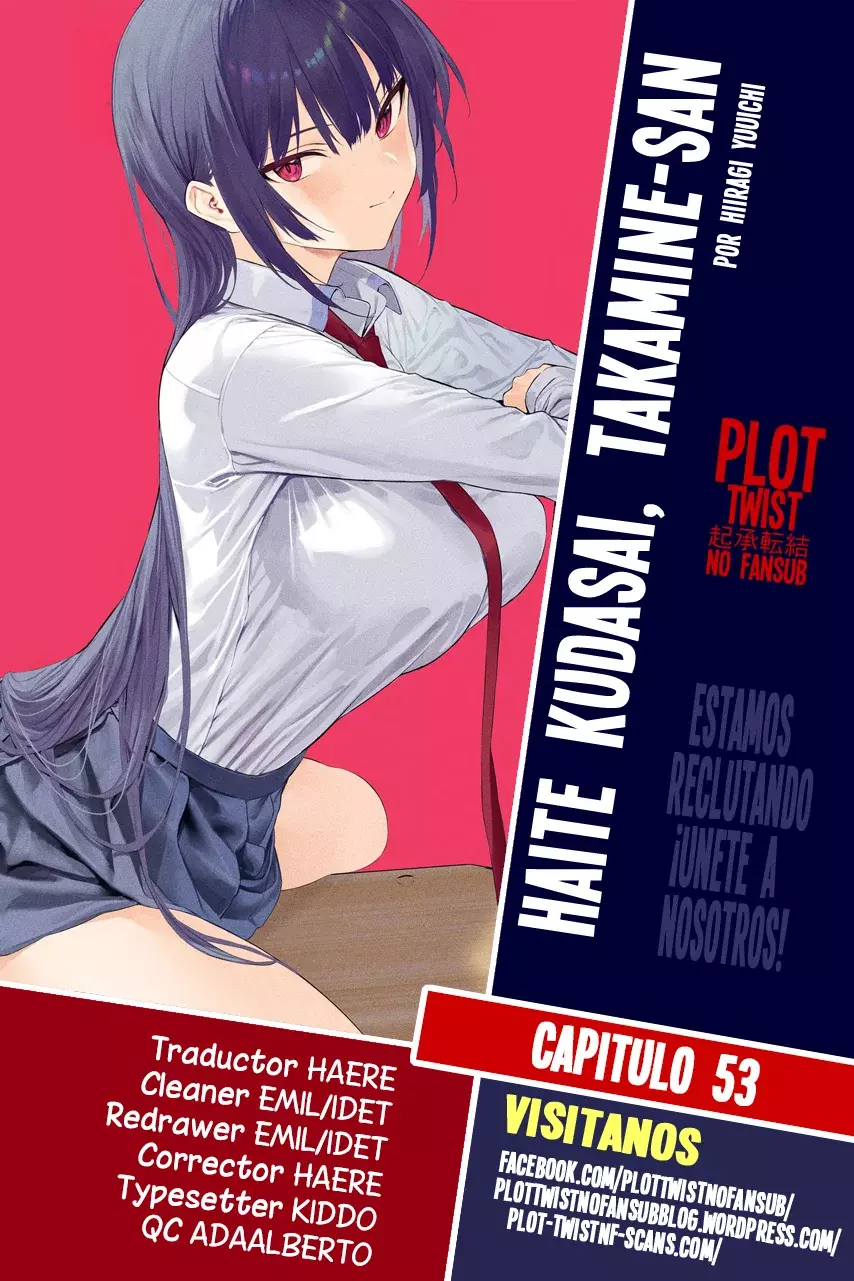 Haite Kudasai, Takamine-San capítulo 53, página 1