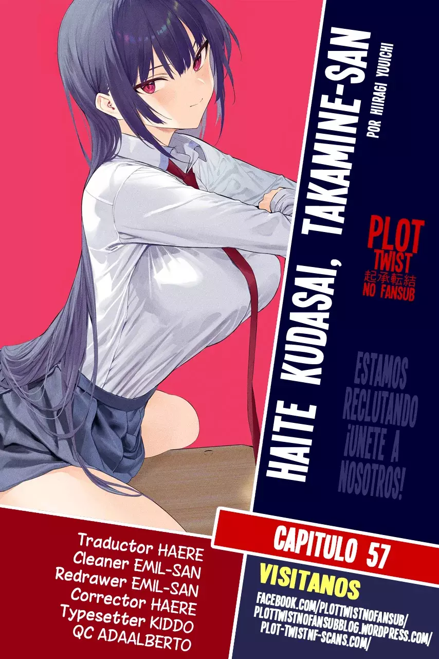 Haite Kudasai, Takamine-San capítulo 57, página 1