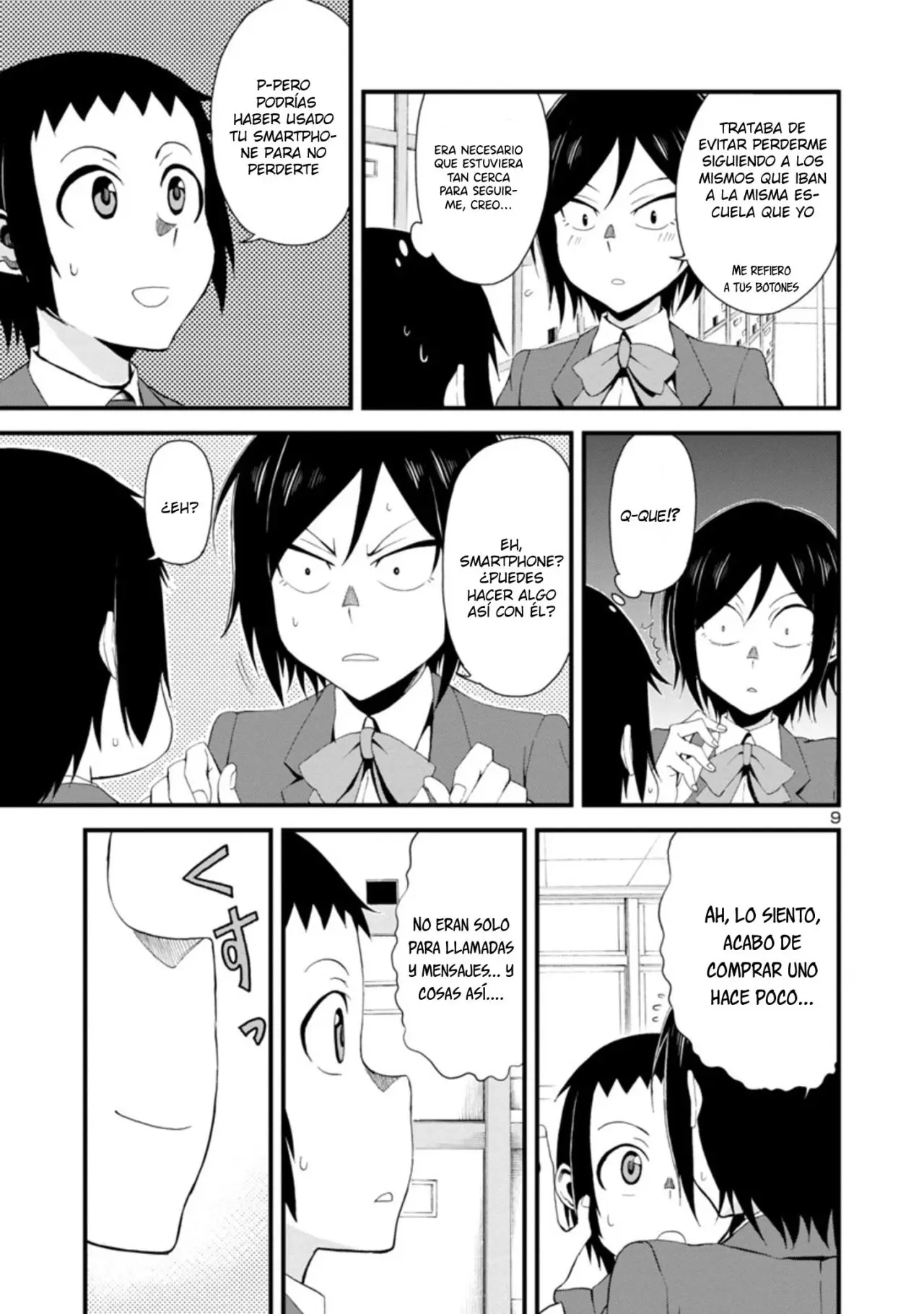 Hitomi-chan es Timida con los Extraños capítulo 1, página 9