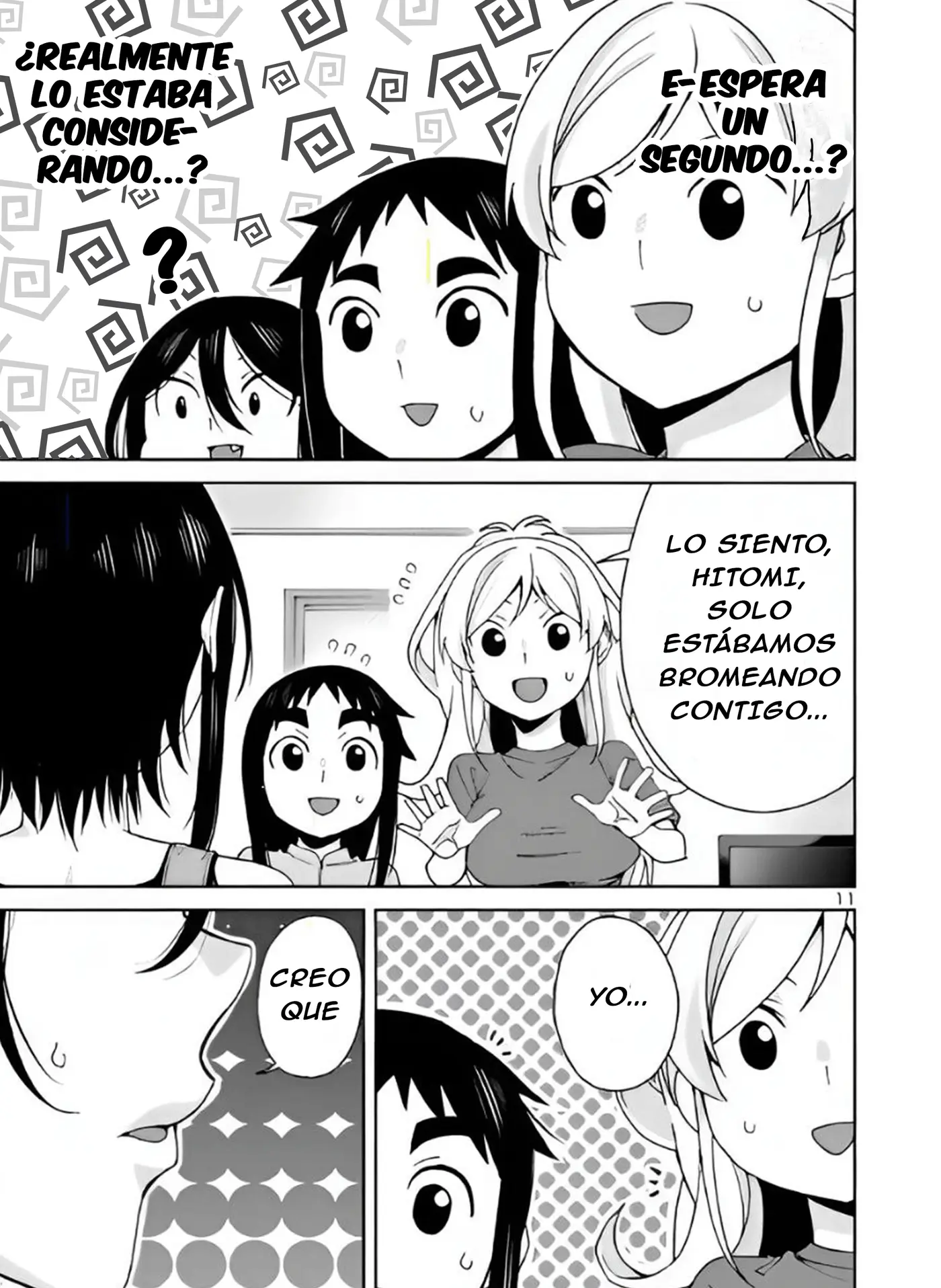 Hitomi-chan es Timida con los Extraños capítulo 107, página 12