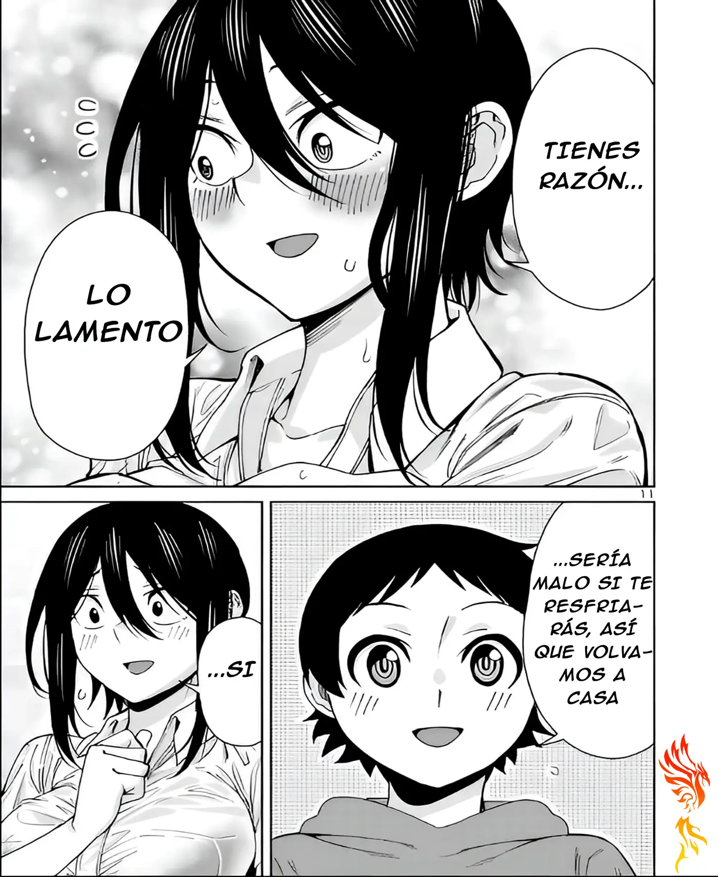 Hitomi-chan es Timida con los Extraños capítulo 110, página 15