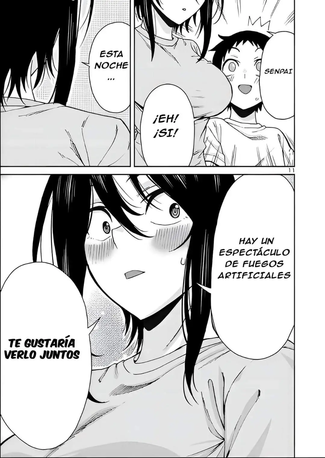 Hitomi-chan es Timida con los Extraños capítulo 111, página 15