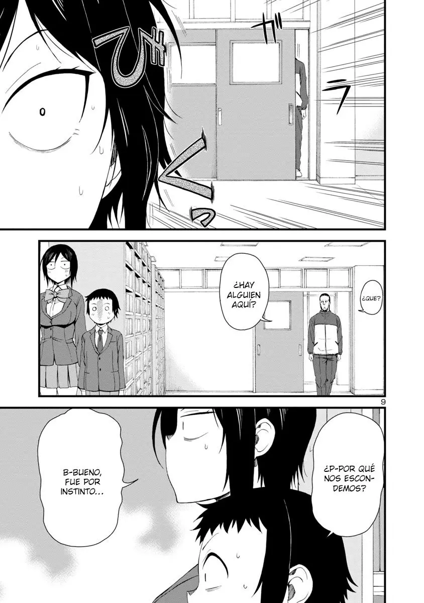 Hitomi-chan es Timida con los Extraños capítulo 12, página 9