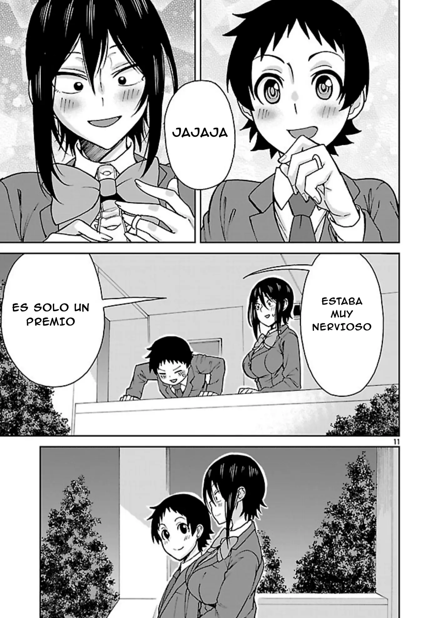 Hitomi-chan es Timida con los Extraños capítulo 127, página 12