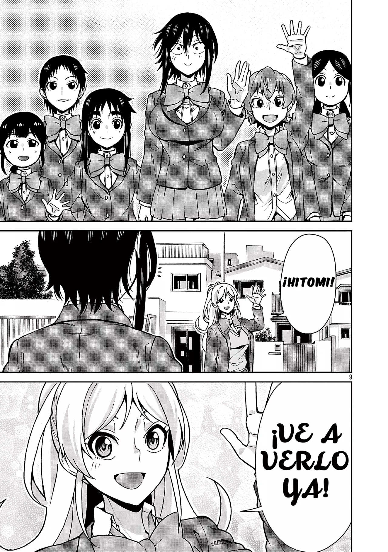 Hitomi-chan es Timida con los Extraños capítulo 140, página 9