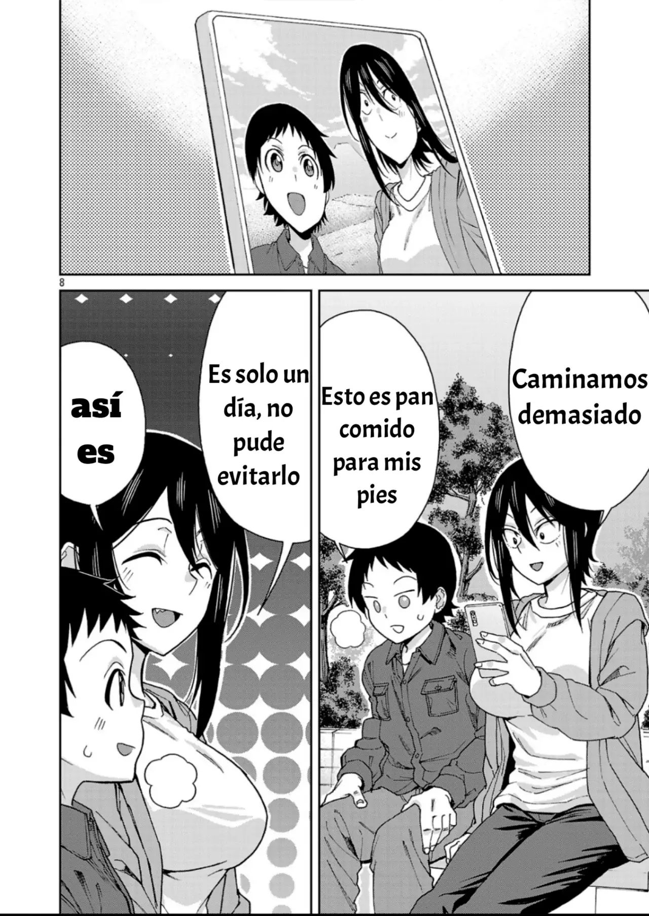 Hitomi-chan es Timida con los Extraños capítulo 142, página 9