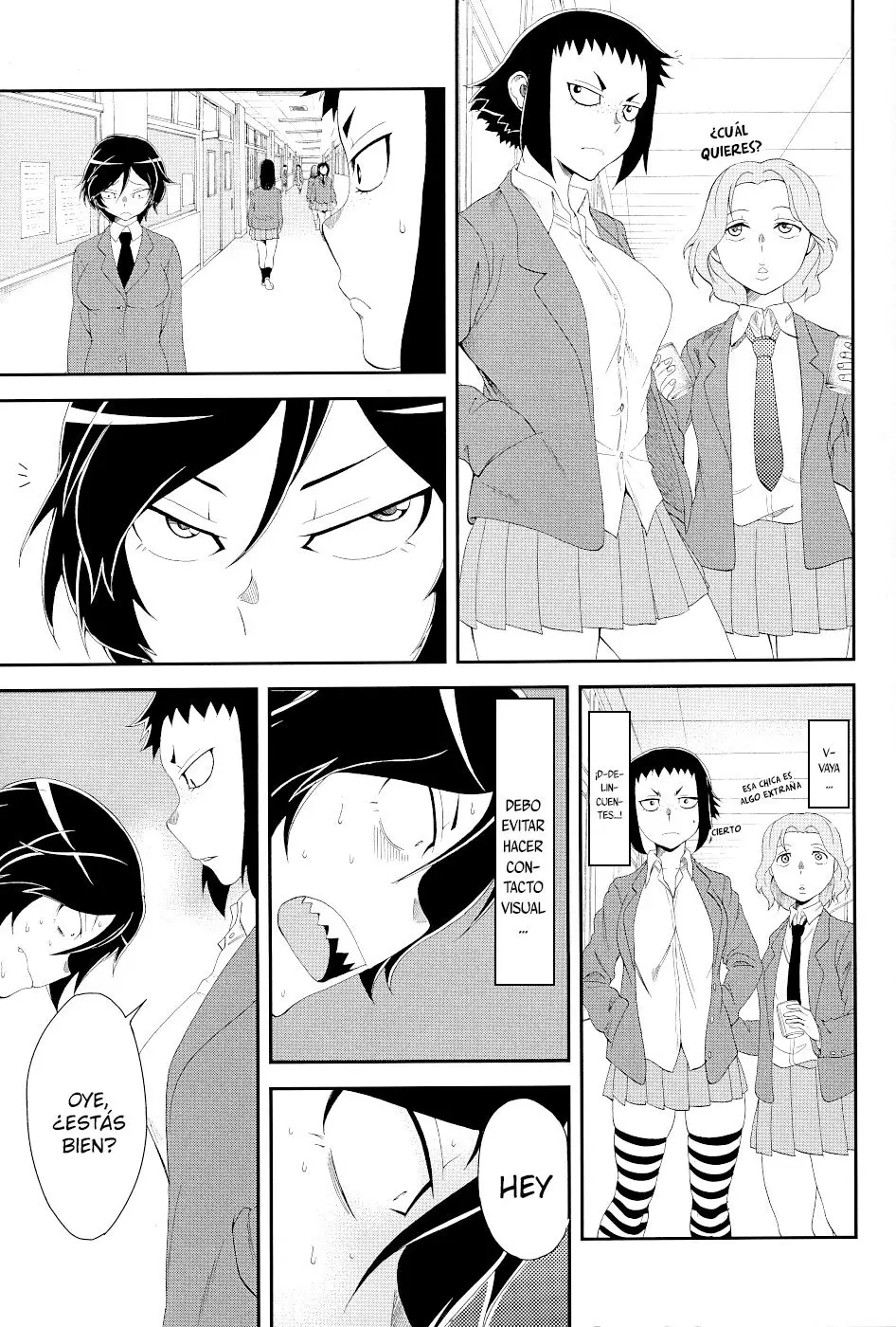 Hitomi-chan es Timida con los Extraños capítulo 15.5, página 7
