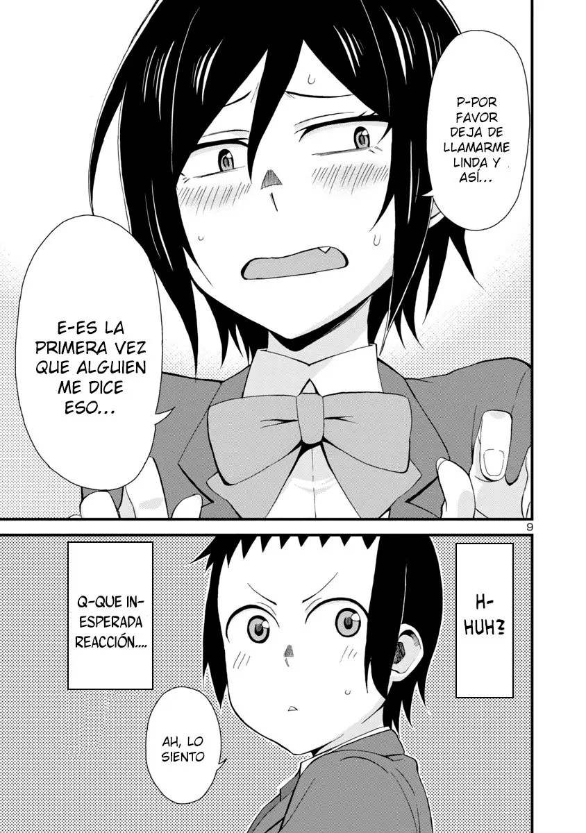 Hitomi-chan es Timida con los Extraños capítulo 2, página 9