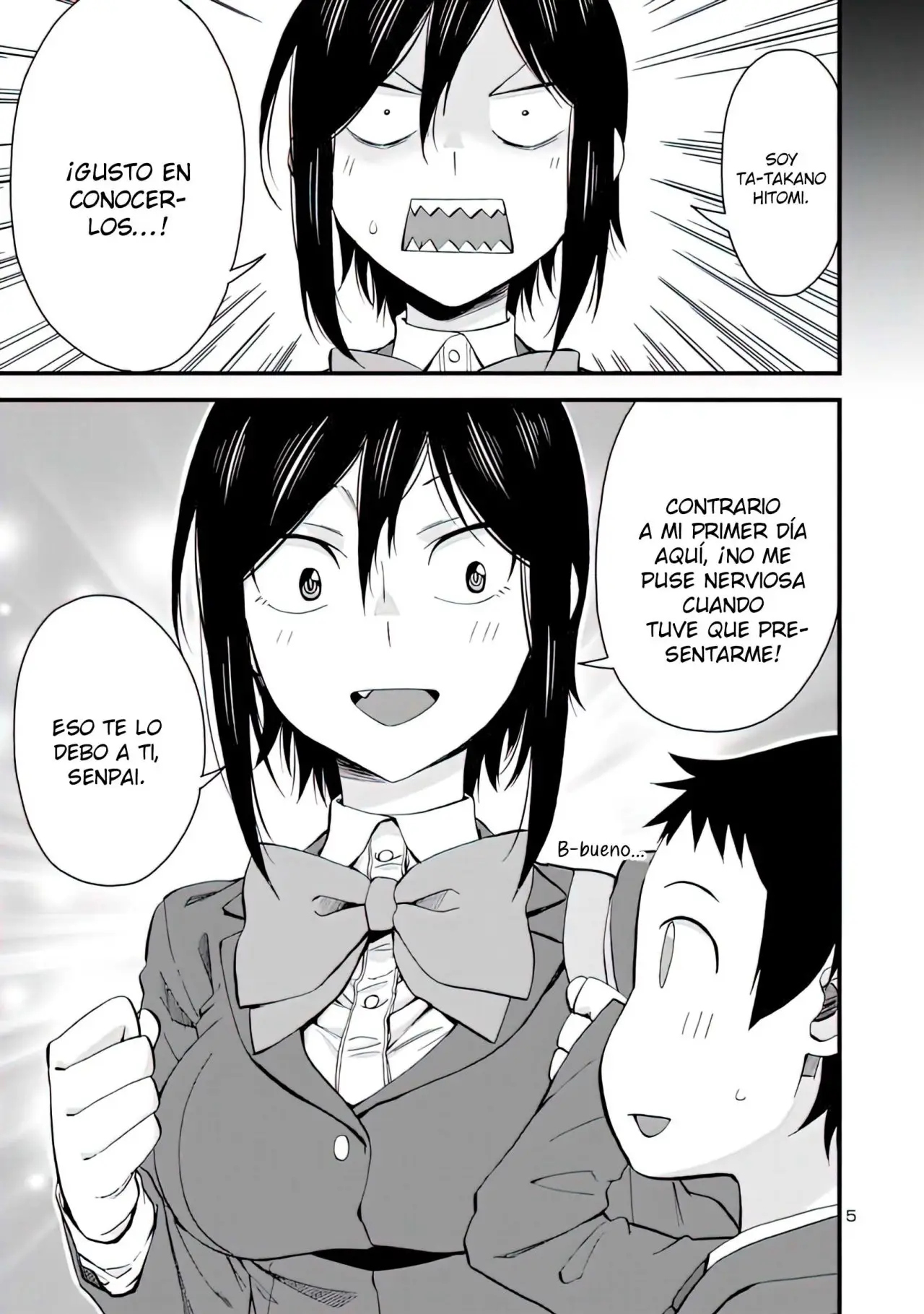 Hitomi-chan es Timida con los Extraños capítulo 60, página 6