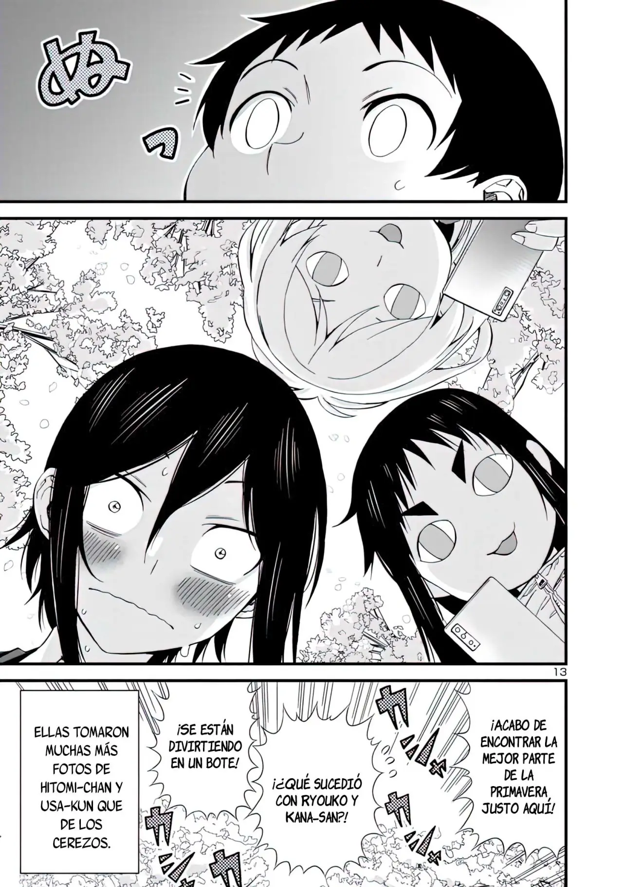 Hitomi-chan es Timida con los Extraños capítulo 62, página 14