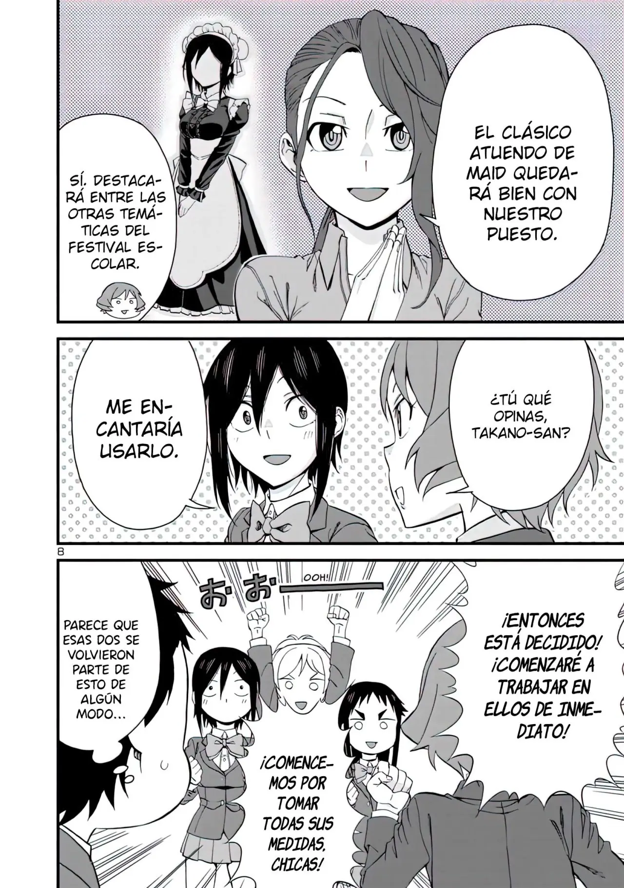Hitomi-chan es Timida con los Extraños capítulo 63, página 9
