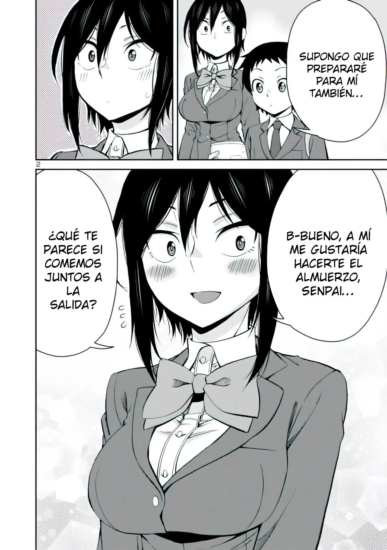 Hitomi-chan es Timida con los Extraños capítulo 64, página 3