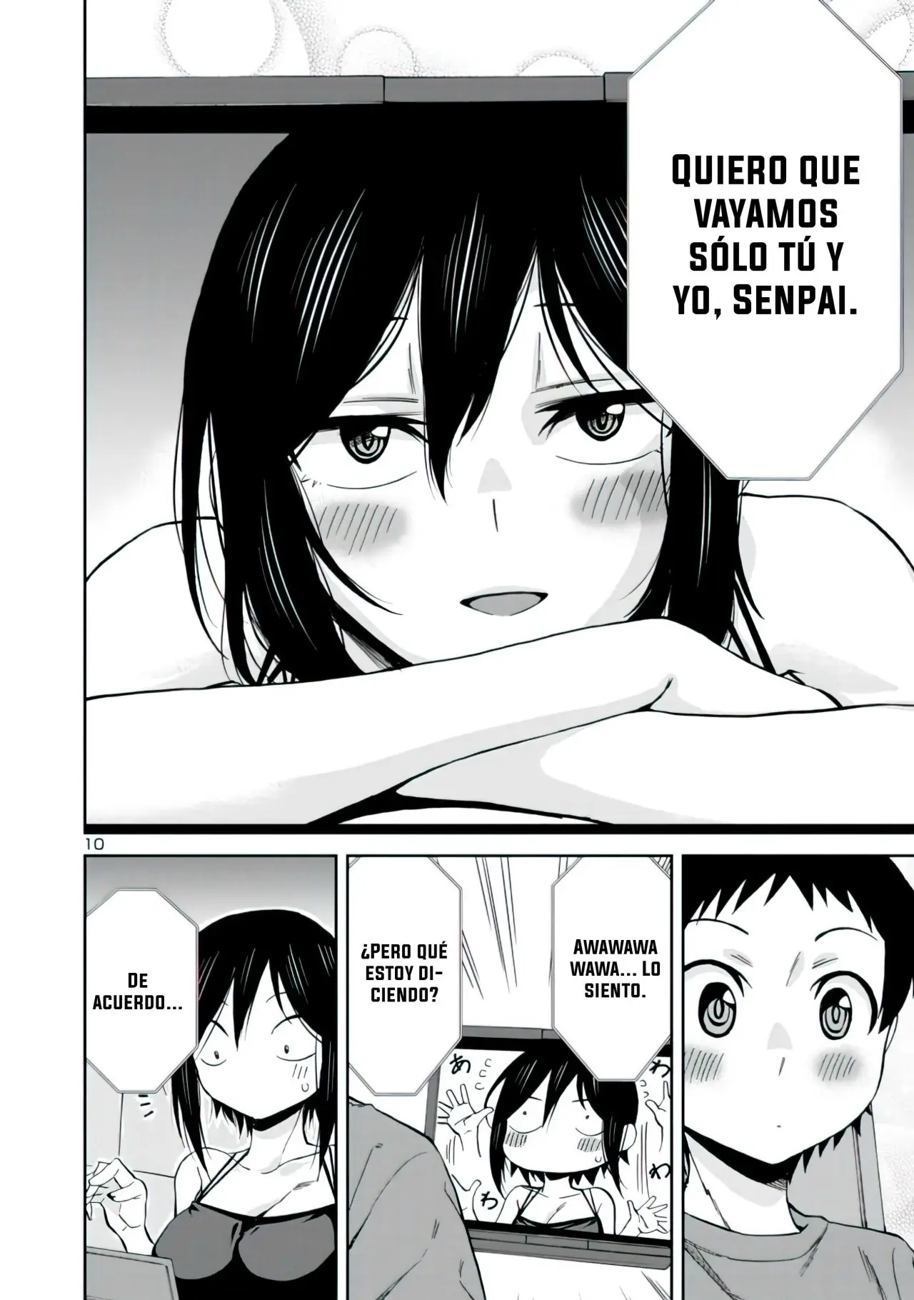 Hitomi-chan es Timida con los Extraños capítulo 65, página 11