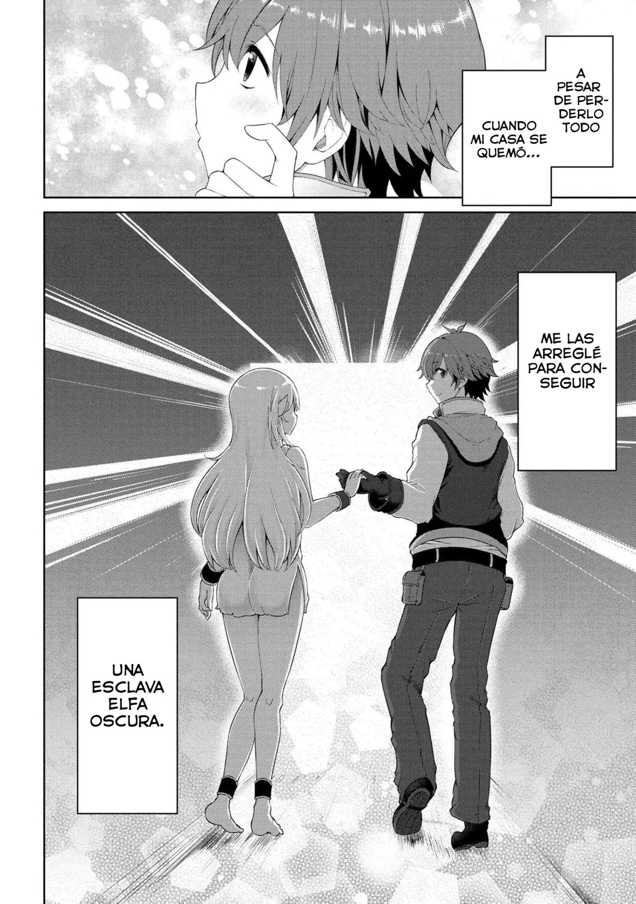 IE GA MOETE JINSEI DOU DEMO YOKU NATTA KARA, NOKOTTA NAKENASHI NO KIN DE DARK ELF NO DOREI O KATTA. capítulo 1, página 34