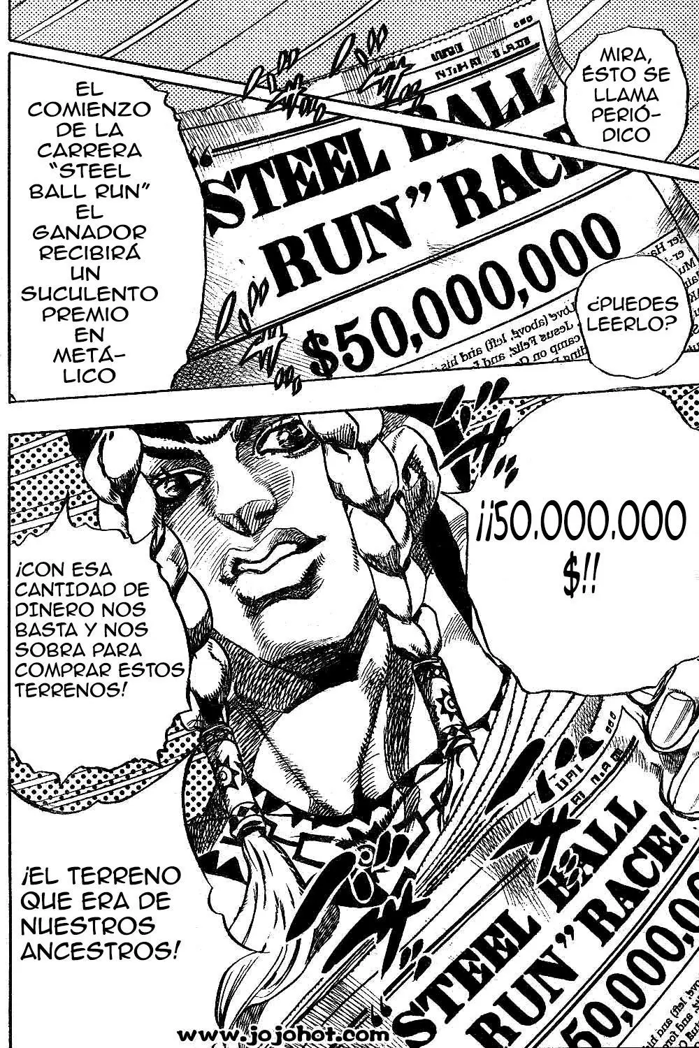 JoJo’s Bizarre Adventure – Parte 7: Steel Ball Run capítulo 1, página 26