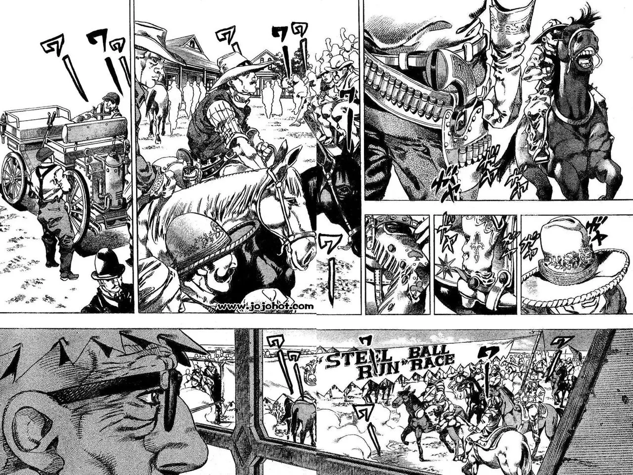 JoJo’s Bizarre Adventure – Parte 7: Steel Ball Run capítulo 1, página 31
