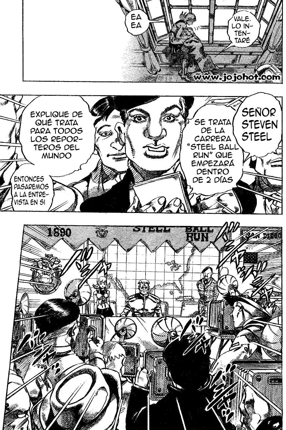 JoJo’s Bizarre Adventure – Parte 7: Steel Ball Run capítulo 1, página 33