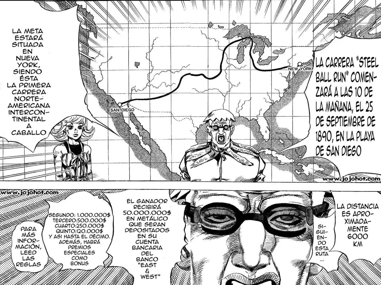 JoJo’s Bizarre Adventure – Parte 7: Steel Ball Run capítulo 1, página 34