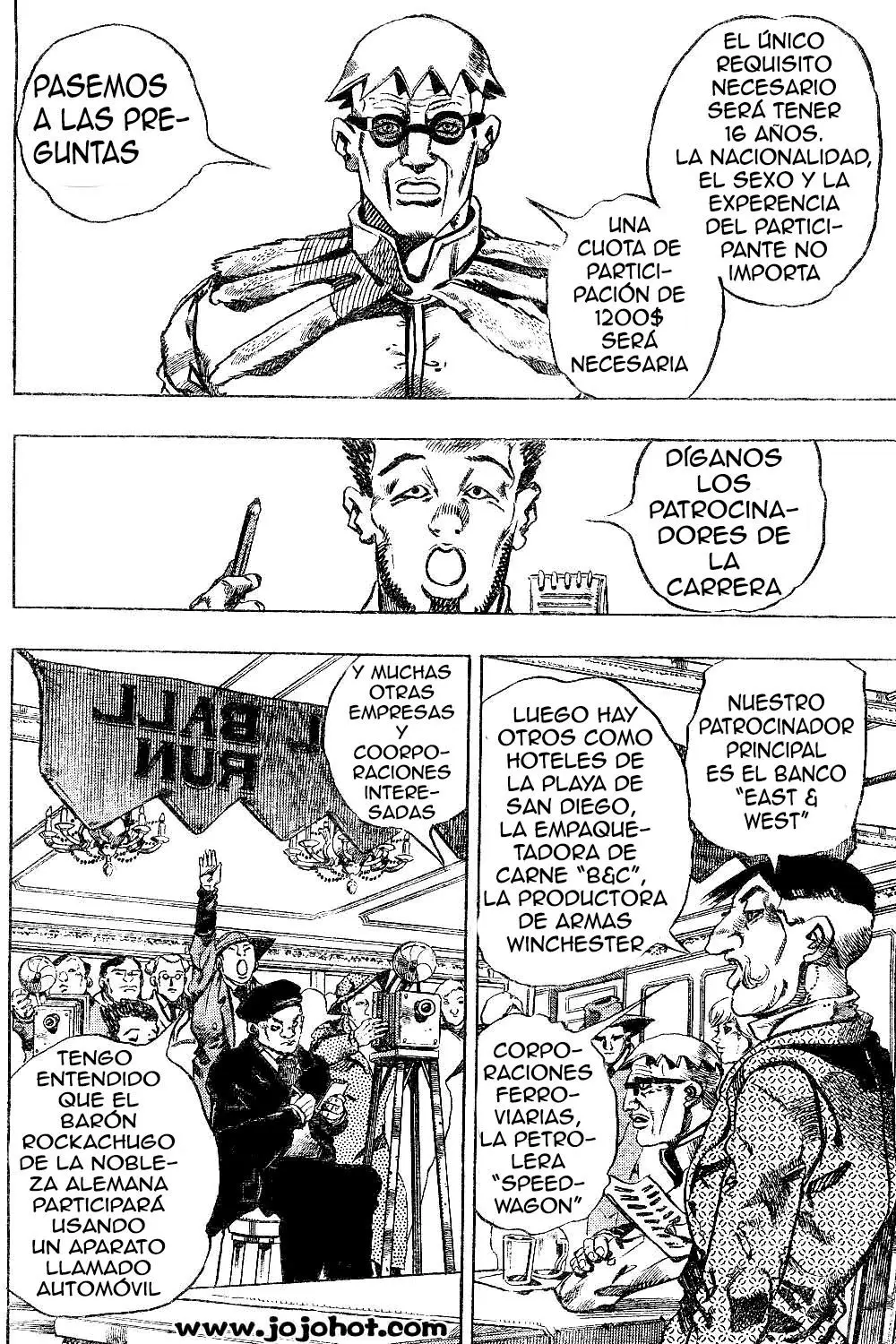JoJo’s Bizarre Adventure – Parte 7: Steel Ball Run capítulo 1, página 35