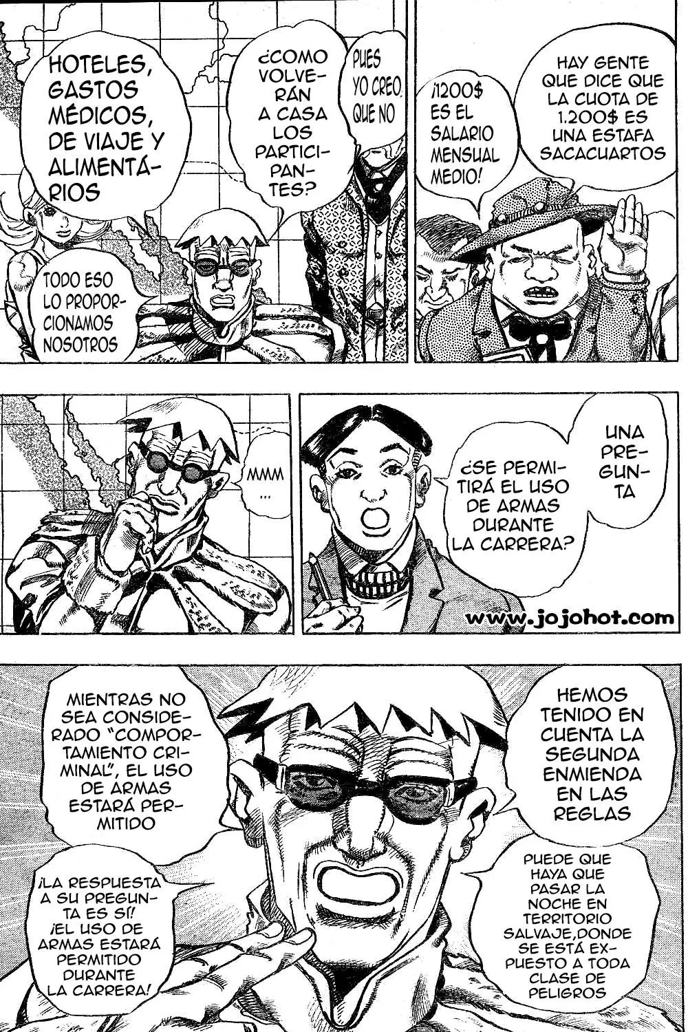 JoJo’s Bizarre Adventure – Parte 7: Steel Ball Run capítulo 1, página 38