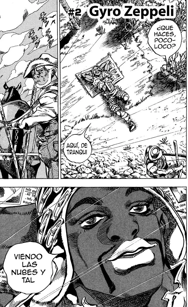 JoJo’s Bizarre Adventure – Parte 7: Steel Ball Run capítulo 2, página 3