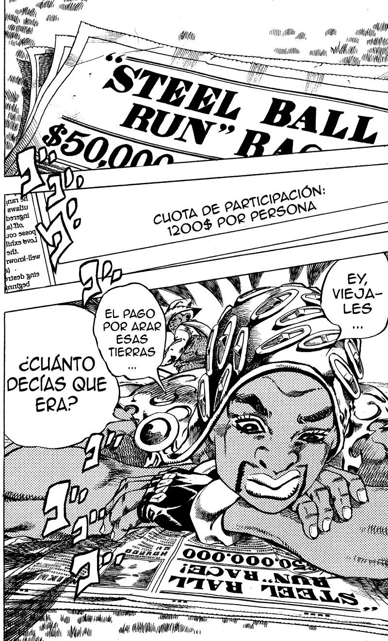 JoJo’s Bizarre Adventure – Parte 7: Steel Ball Run capítulo 2, página 9