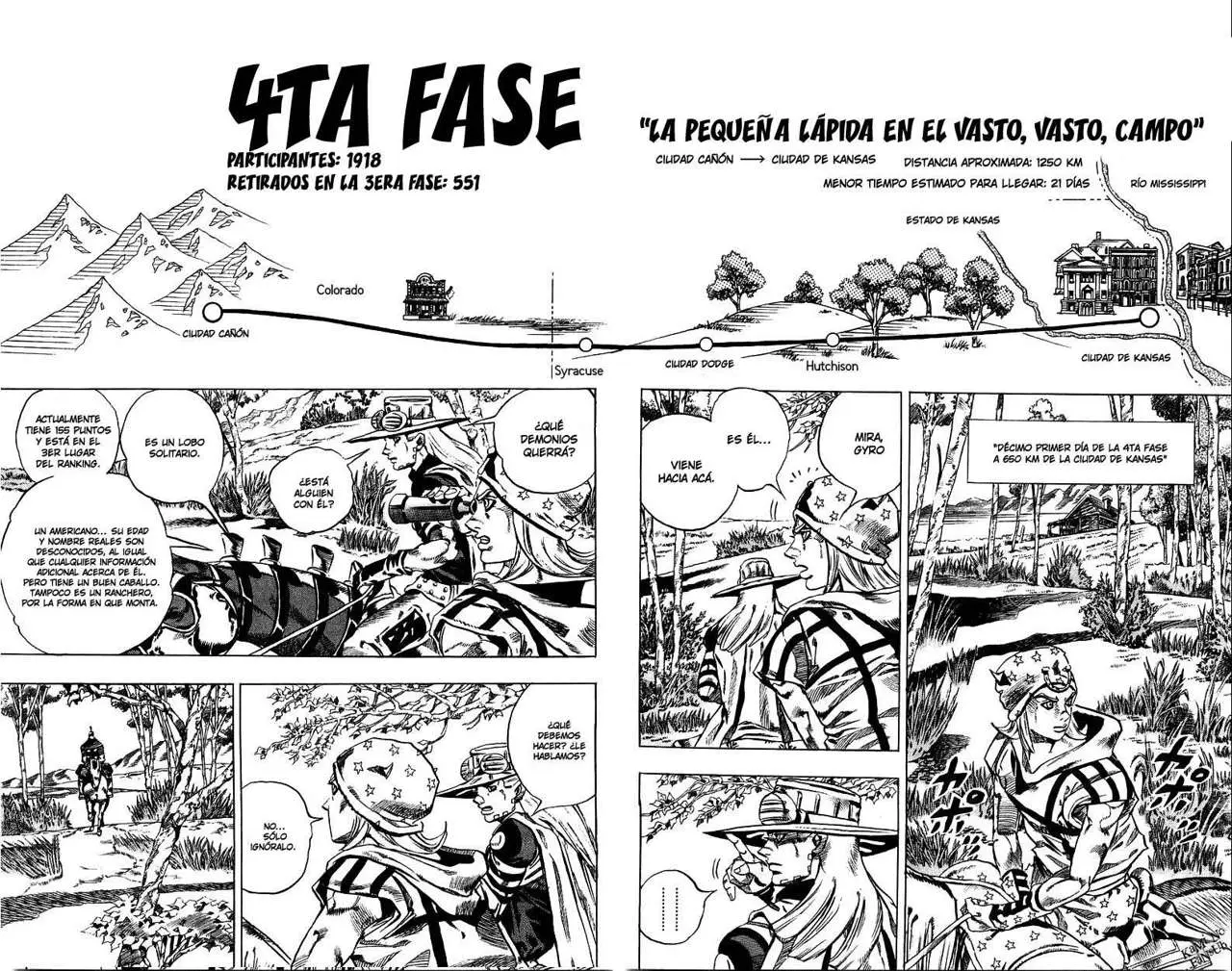 JoJo’s Bizarre Adventure – Parte 7: Steel Ball Run capítulo 33, página 3