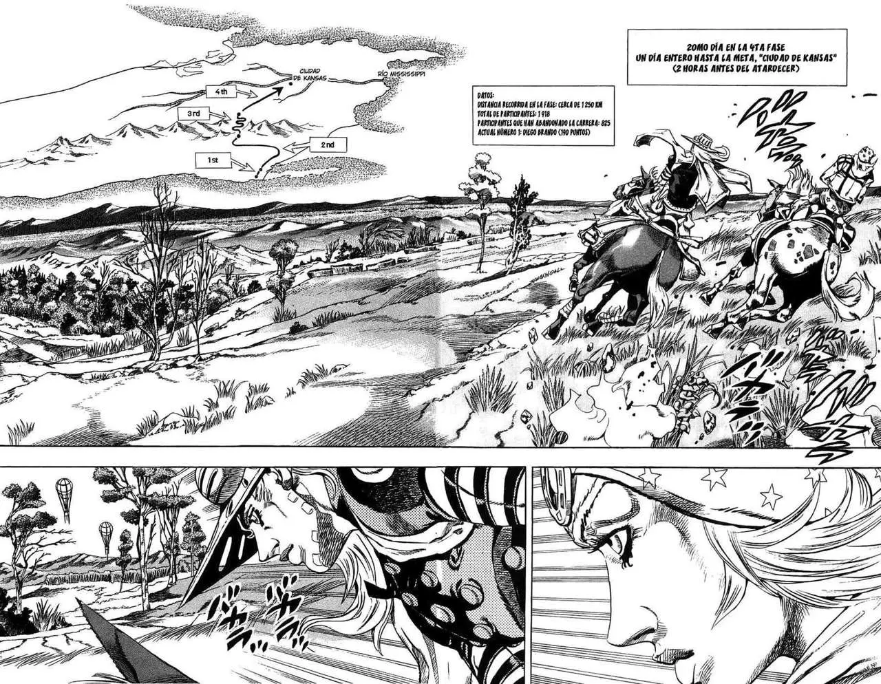 JoJo’s Bizarre Adventure – Parte 7: Steel Ball Run capítulo 36, página 3