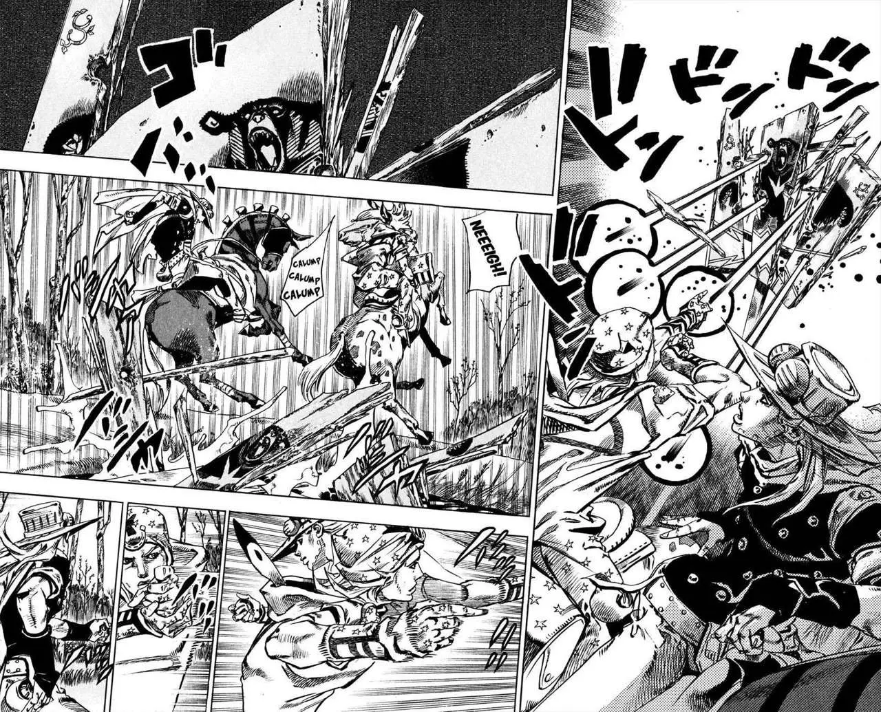 JoJo’s Bizarre Adventure – Parte 7: Steel Ball Run capítulo 77, página 17