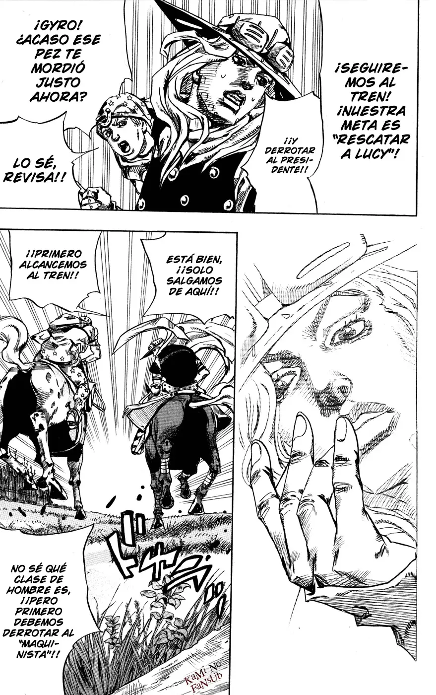 JoJo’s Bizarre Adventure – Parte 7: Steel Ball Run capítulo 77, página 27